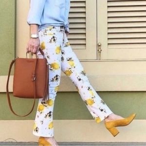 Anthropologie Pilcro & the Letterpress High Rise Bootcut Pant 25 Lemon Grove